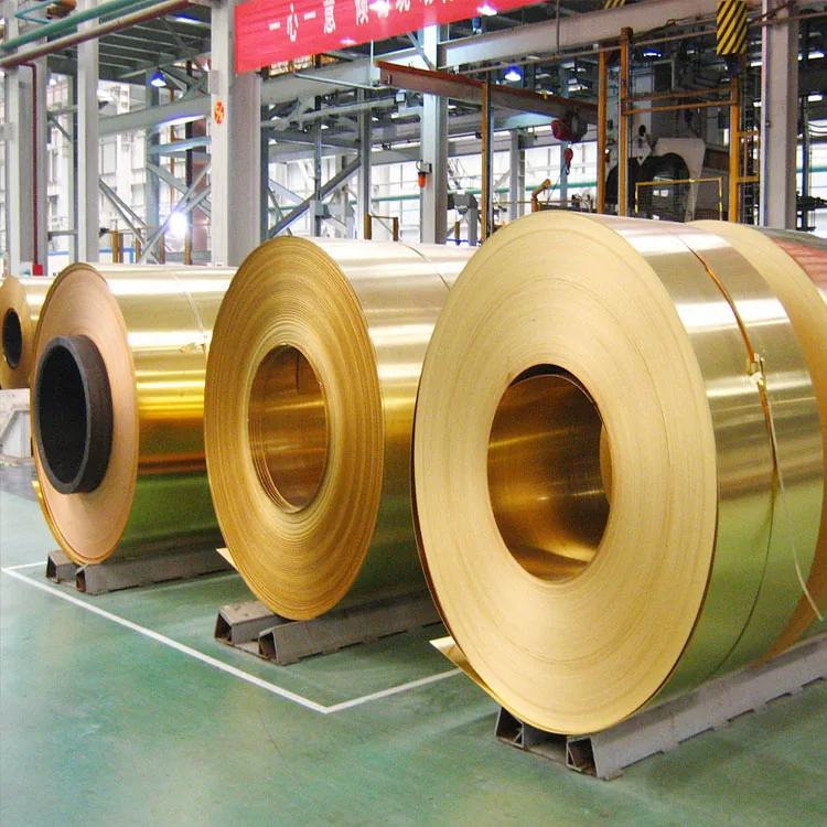 Brass strip and brass coil — view 1
