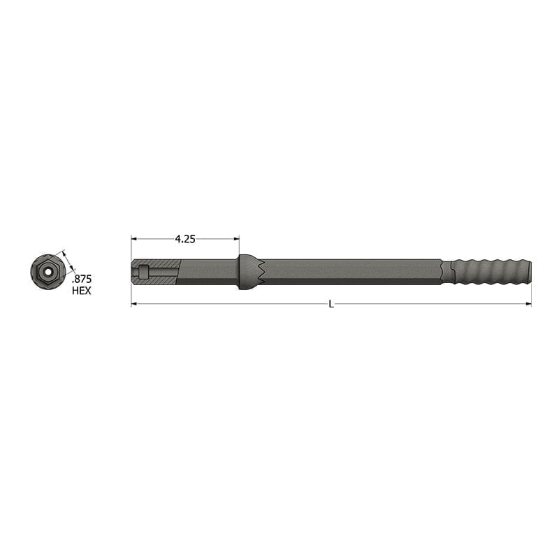 High Strength Tapered Drill Pipe – Mining & Construction — view 1